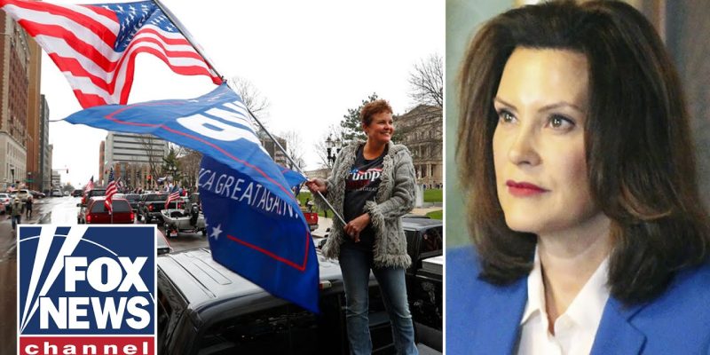 Michigan governor dismisses massive protest as a ‘political stunt’