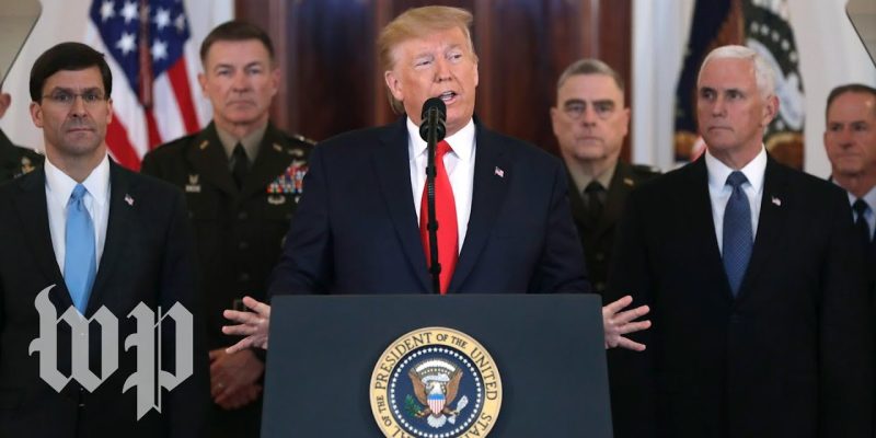 President Trump addressed the nation after Iran strikes at U.S. troops in Iraq